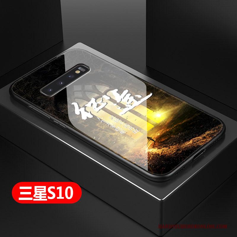 Samsung Galaxy S10 Hoesje Eenvoudige Hard Telefoon Anti-fall Ster Bescherming