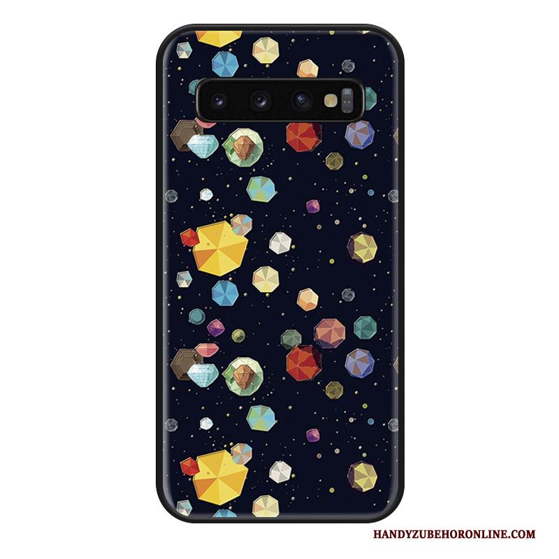 Samsung Galaxy S10+ Hoesje Hanger Kleurrijke Anti-fall Sterrenhemel Trendy Merk Mooie Scheppend