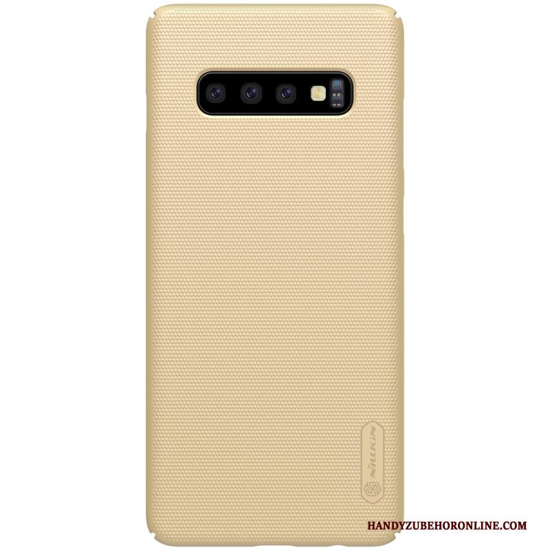 Samsung Galaxy S10 Hoesje Hard Goud Ster All Inclusive Hoes Anti-fall Schrobben