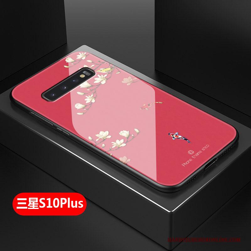 Samsung Galaxy S10+ Hoesje Hard Zacht Eenvoudige Bescherming Kunst Mini Siliconen