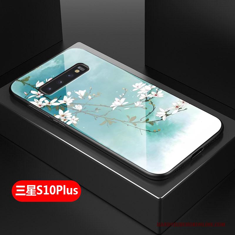 Samsung Galaxy S10+ Hoesje Hard Zacht Eenvoudige Bescherming Kunst Mini Siliconen