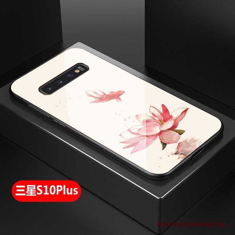 Samsung Galaxy S10+ Hoesje Hard Zacht Eenvoudige Bescherming Kunst Mini Siliconen