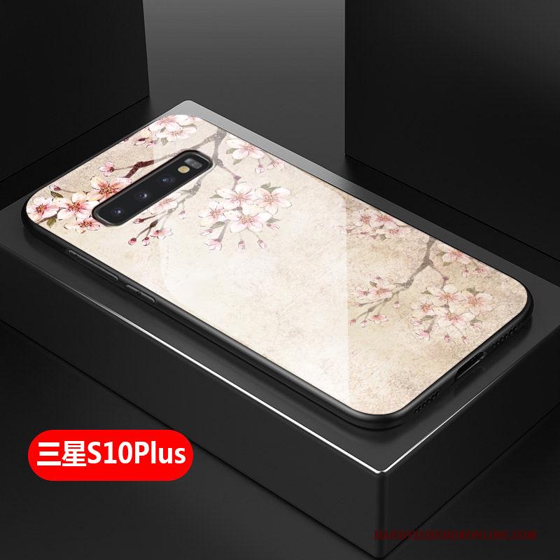 Samsung Galaxy S10+ Hoesje Hard Zacht Eenvoudige Bescherming Kunst Mini Siliconen