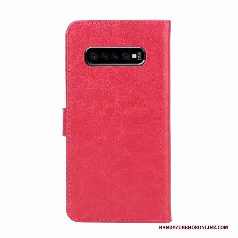 Samsung Galaxy S10+ Hoesje Hoes Ster Siliconen Mobiele Telefoon All Inclusive Folio Leren Etui