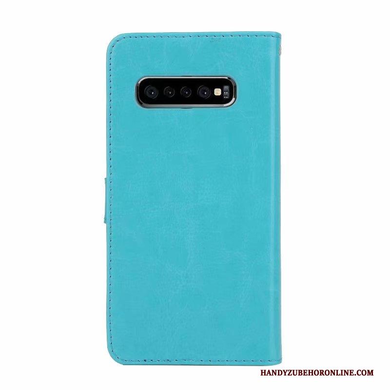 Samsung Galaxy S10+ Hoesje Hoes Ster Siliconen Mobiele Telefoon All Inclusive Folio Leren Etui