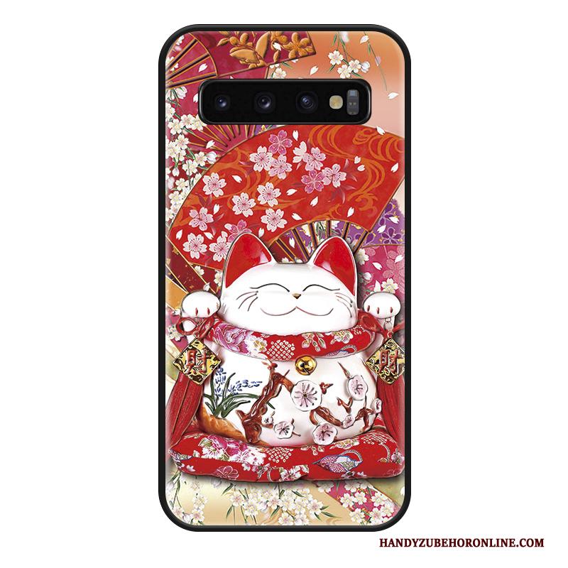 Samsung Galaxy S10 Hoesje Kat All Inclusive Mode Trendy Merk Anti-fall Mooie Net Red