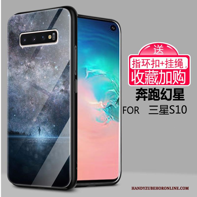 Samsung Galaxy S10 Hoesje Licht Scheppend Ster Bescherming Anti-fall Glas Sterrenhemel