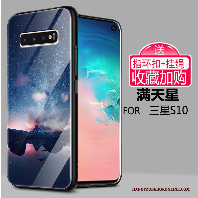 Samsung Galaxy S10 Hoesje Licht Scheppend Ster Bescherming Anti-fall Glas Sterrenhemel