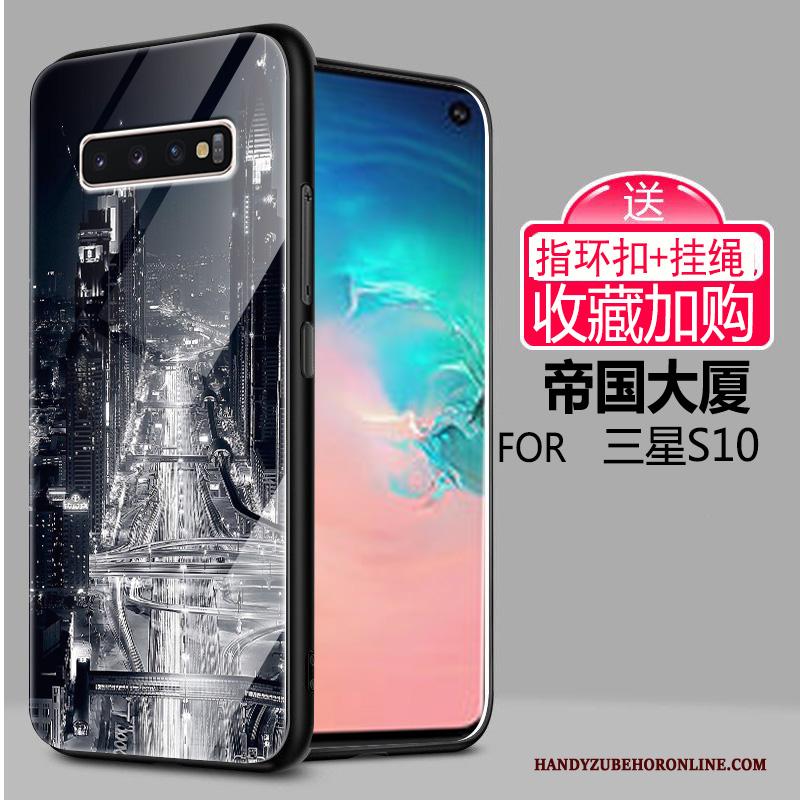 Samsung Galaxy S10 Hoesje Licht Scheppend Ster Bescherming Anti-fall Glas Sterrenhemel