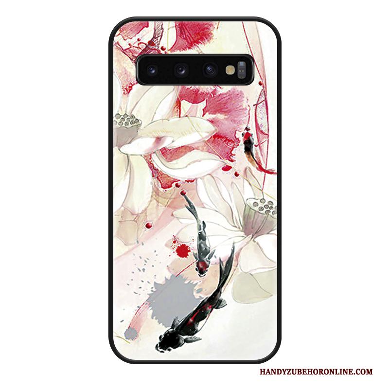 Samsung Galaxy S10+ Hoesje Mode Scheppend Hanger Anti-fall Trendy Merk Bescherming Karper