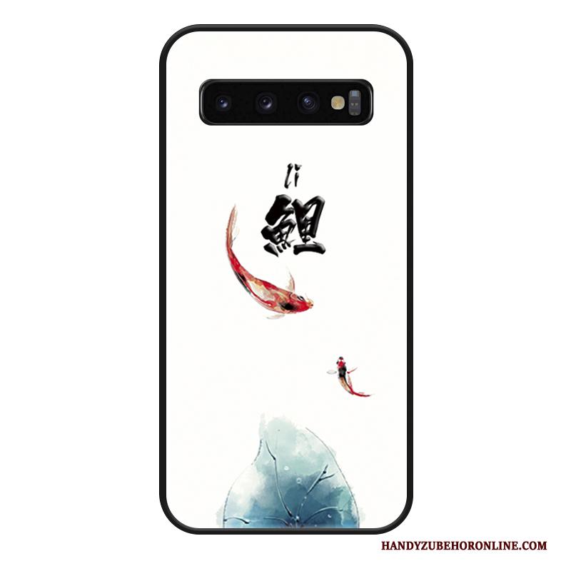 Samsung Galaxy S10+ Hoesje Mode Scheppend Hanger Anti-fall Trendy Merk Bescherming Karper