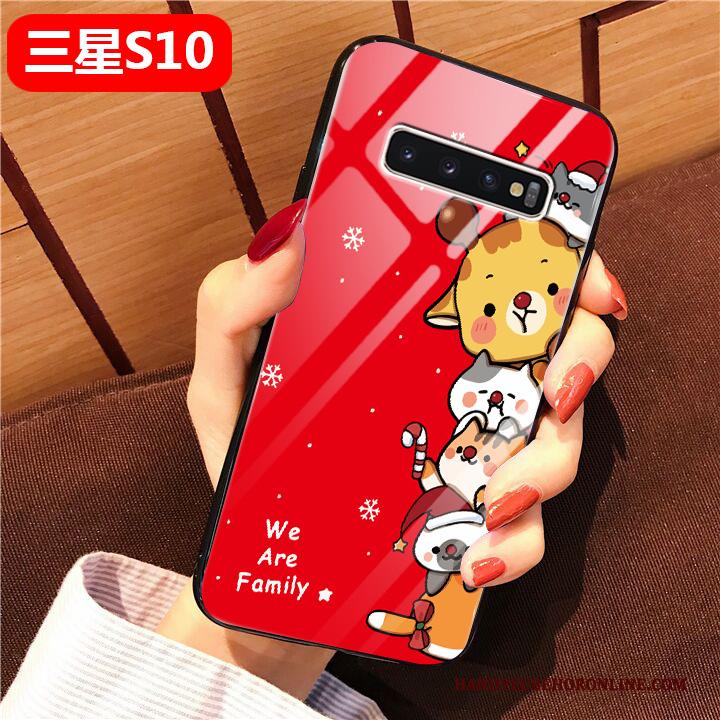 Samsung Galaxy S10 Hoesje Persoonlijk All Inclusive Hoes Spotprent Ster Net Red Mooie