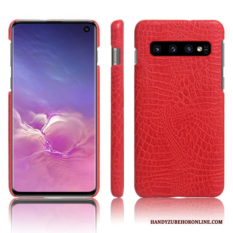 Samsung Galaxy S10+ Hoesje Telefoon Geel Ster Mobiele Telefoon Bescherming Anti-fall Leren Etui