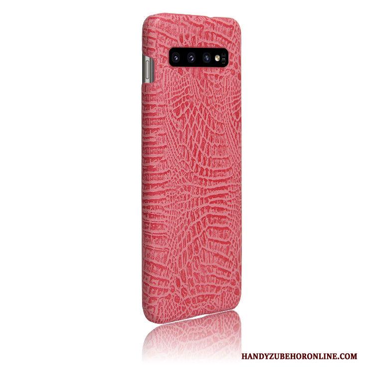 Samsung Galaxy S10+ Hoesje Telefoon Geel Ster Mobiele Telefoon Bescherming Anti-fall Leren Etui