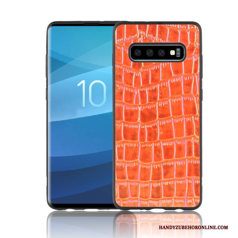 Samsung Galaxy S10+ Hoesje Telefoon Groen Kleur Bescherming Zacht Ster Scheppend