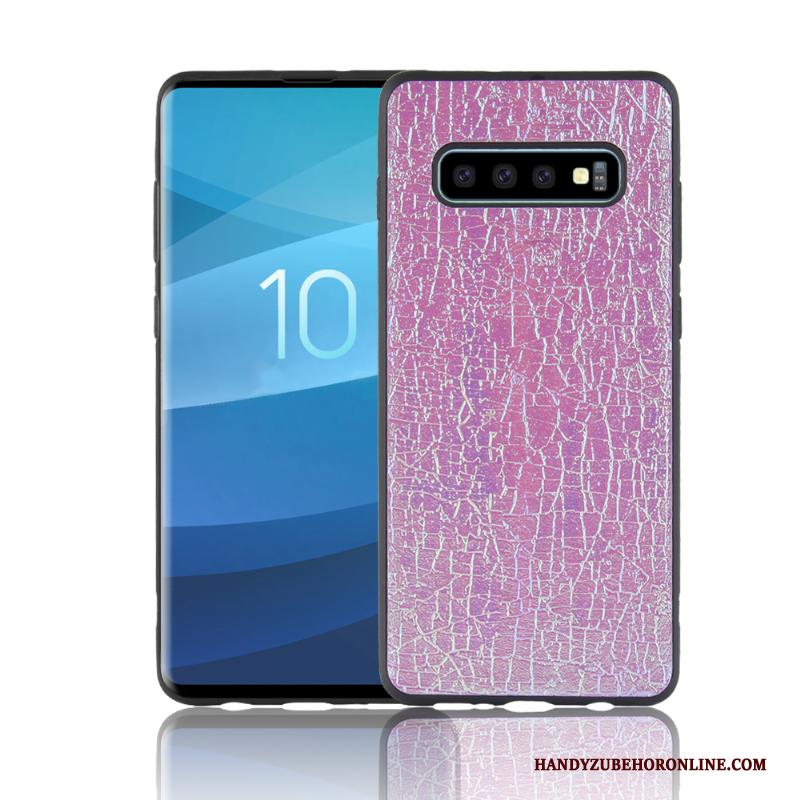 Samsung Galaxy S10+ Hoesje Telefoon Groen Kleur Bescherming Zacht Ster Scheppend