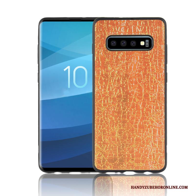 Samsung Galaxy S10+ Hoesje Telefoon Groen Kleur Bescherming Zacht Ster Scheppend