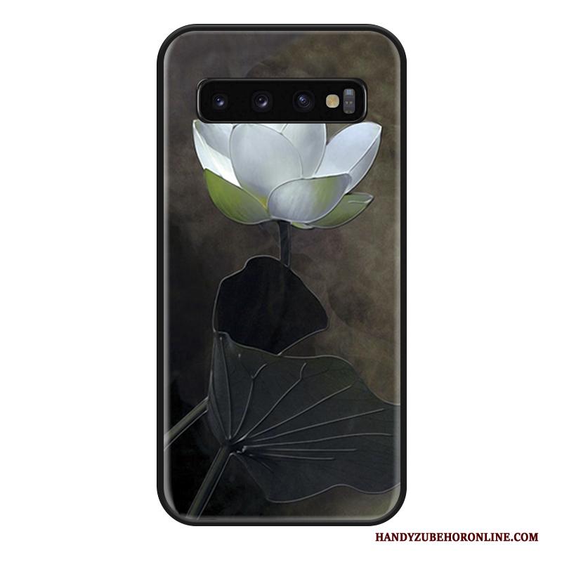 Samsung Galaxy S10+ Hoesje Wit Hoes Ster Lovers Bescherming Hanger Anti-fall