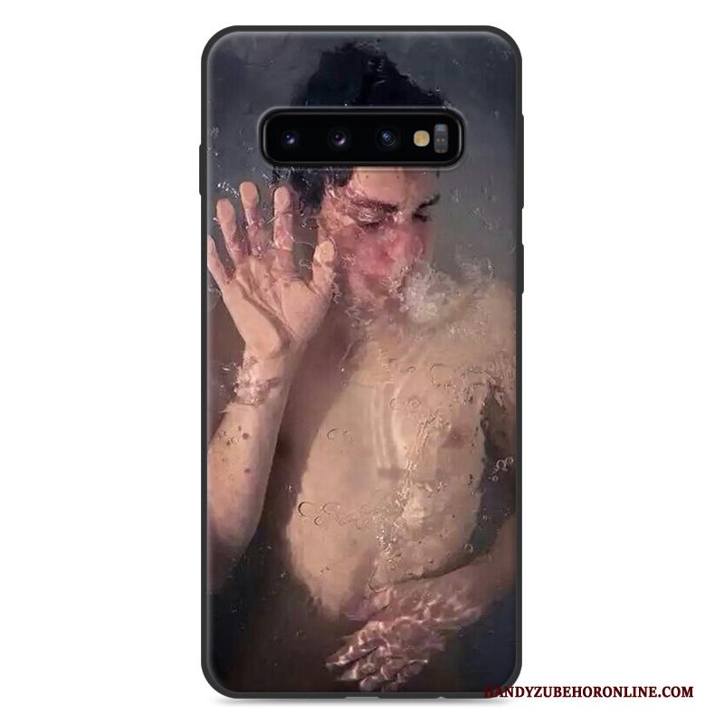 Samsung Galaxy S10+ Siliconen Anti-fall Eenvoudige Trend Hoesje Telefoon Ster Lovers