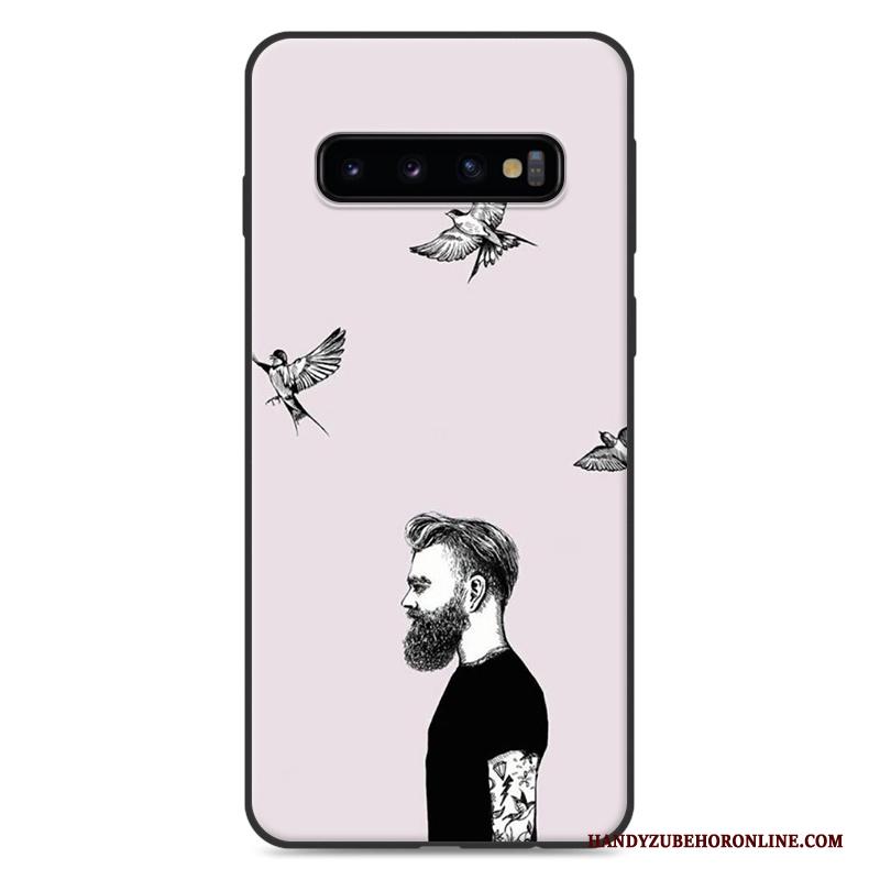 Samsung Galaxy S10+ Siliconen Anti-fall Eenvoudige Trend Hoesje Telefoon Ster Lovers