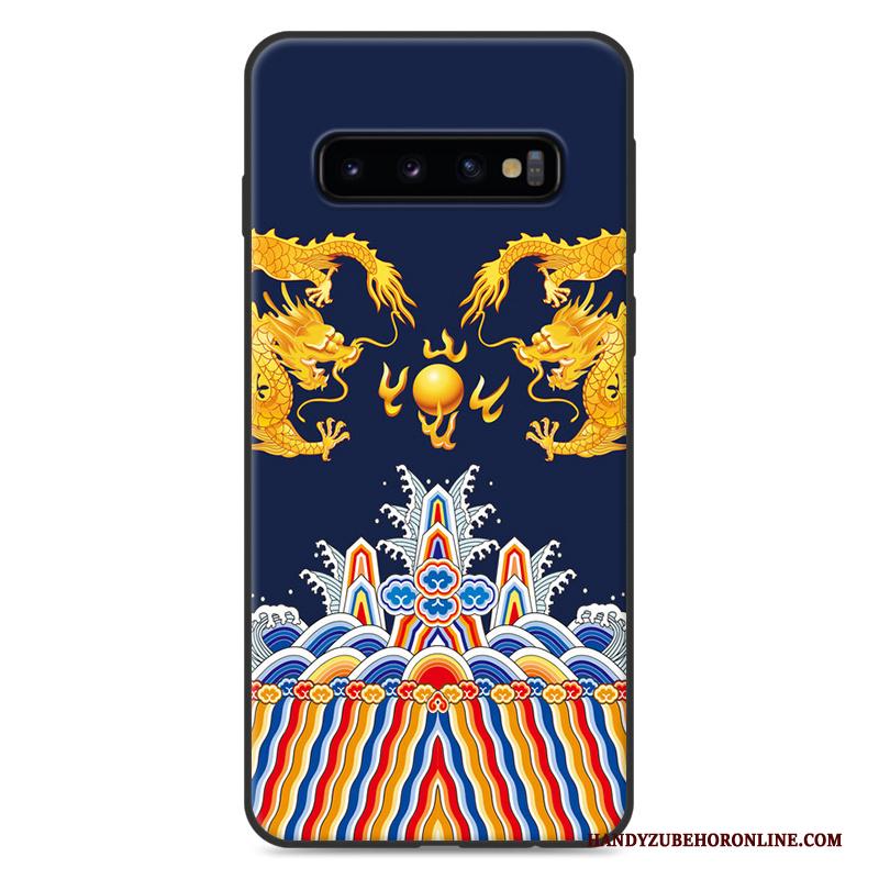 Samsung Galaxy S10+ Siliconen Anti-fall Eenvoudige Trend Hoesje Telefoon Ster Lovers