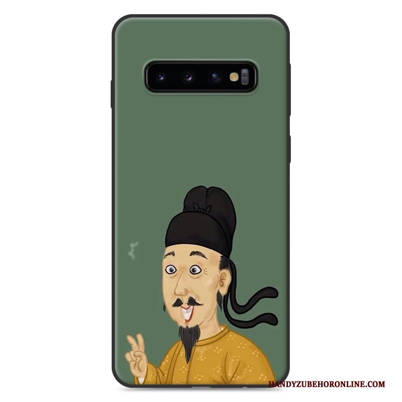 Samsung Galaxy S10+ Siliconen Anti-fall Eenvoudige Trend Hoesje Telefoon Ster Lovers