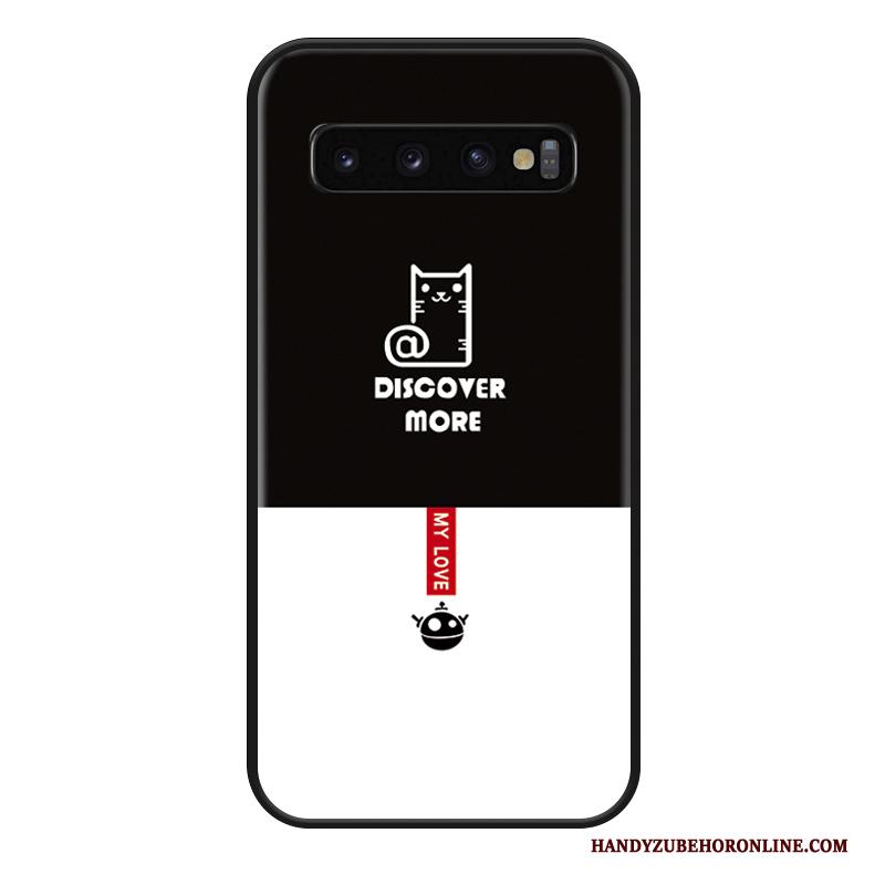 Samsung Galaxy S10+ Siliconen Spotprent Ster Hanger Hoesje Telefoon All Inclusive Kat