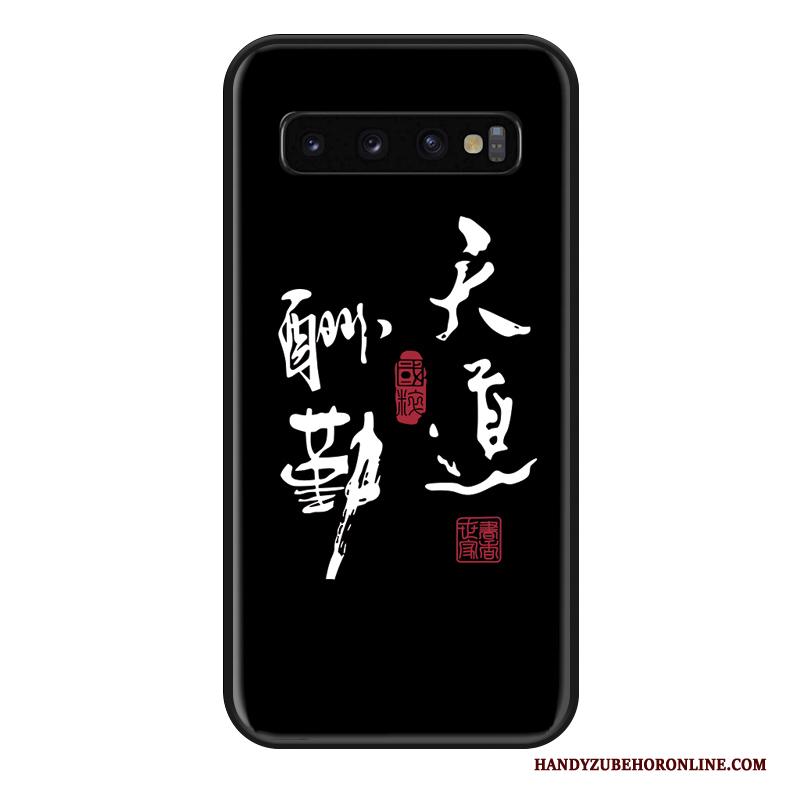 Samsung Galaxy S10 Ster All Inclusive Hoes Zwart Hanger Hoesje Telefoon Trendy Merk