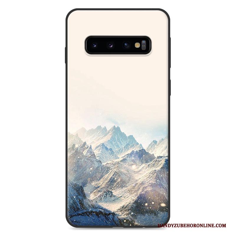 Samsung Galaxy S10+ Ster Hoesje Telefoon Geschilderd Siliconen Nieuw Bescherming Landschap