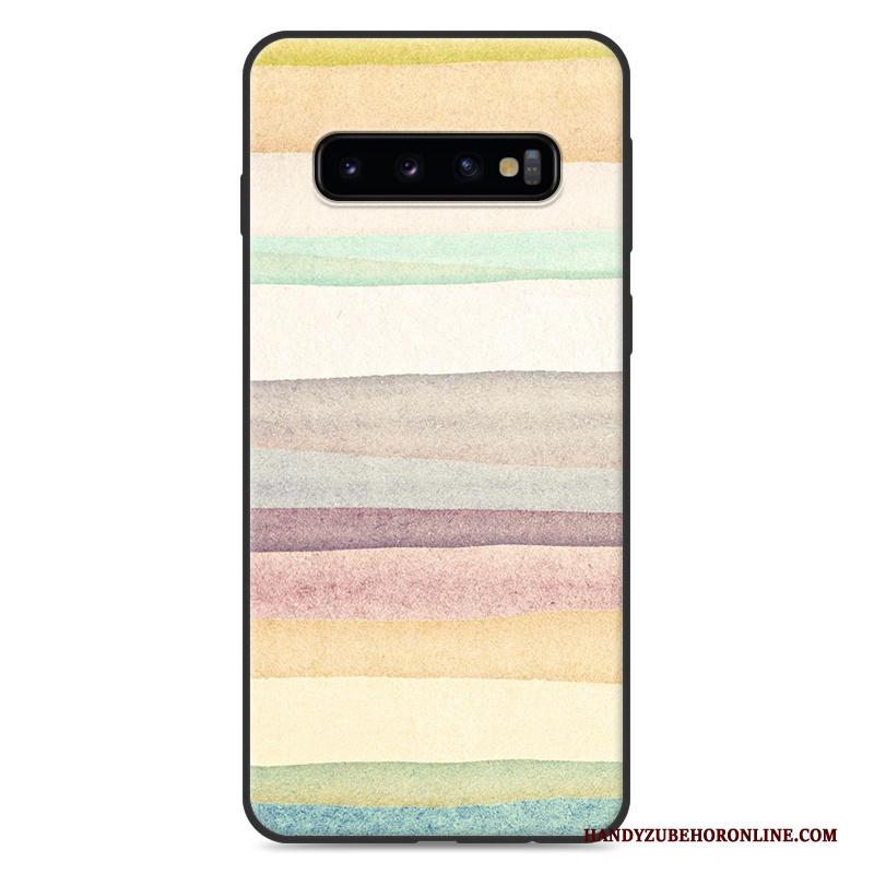 Samsung Galaxy S10+ Ster Hoesje Telefoon Geschilderd Siliconen Nieuw Bescherming Landschap