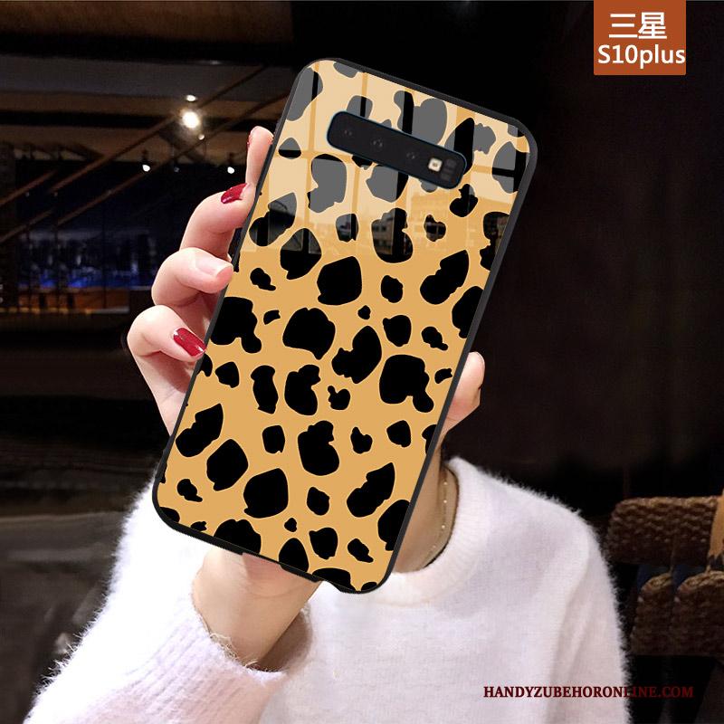 Samsung Galaxy S10+ Verbinding Met Strass Trend Ster Hoes Hoesje Telefoon Pompom