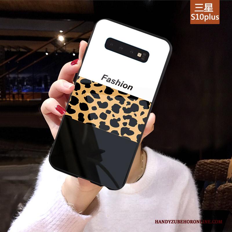 Samsung Galaxy S10+ Verbinding Met Strass Trend Ster Hoes Hoesje Telefoon Pompom