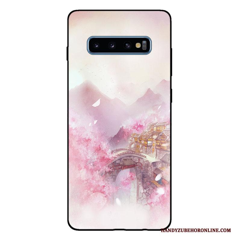 Samsung Galaxy S10+ Zacht Hoesje Telefoon Siliconen All Inclusive Mode Rood Ster