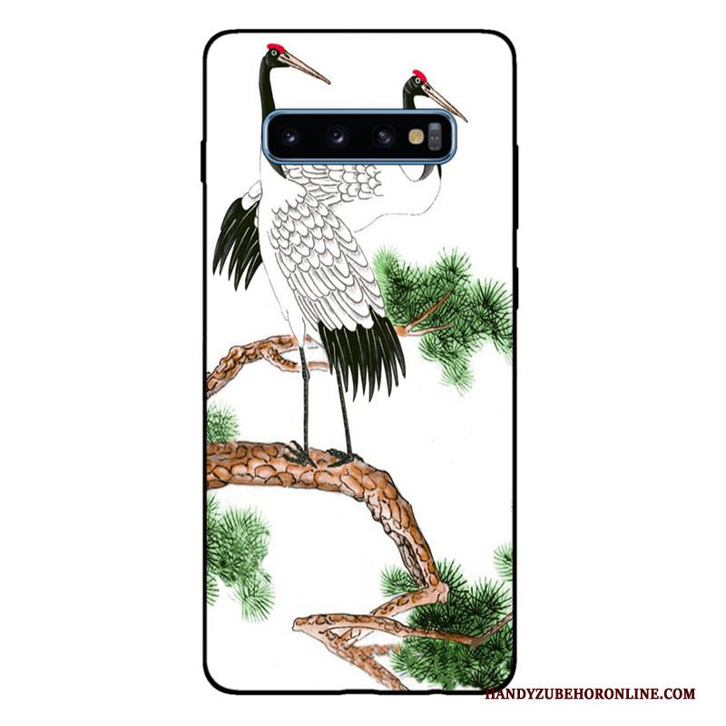 Samsung Galaxy S10+ Zacht Hoesje Telefoon Siliconen All Inclusive Mode Rood Ster