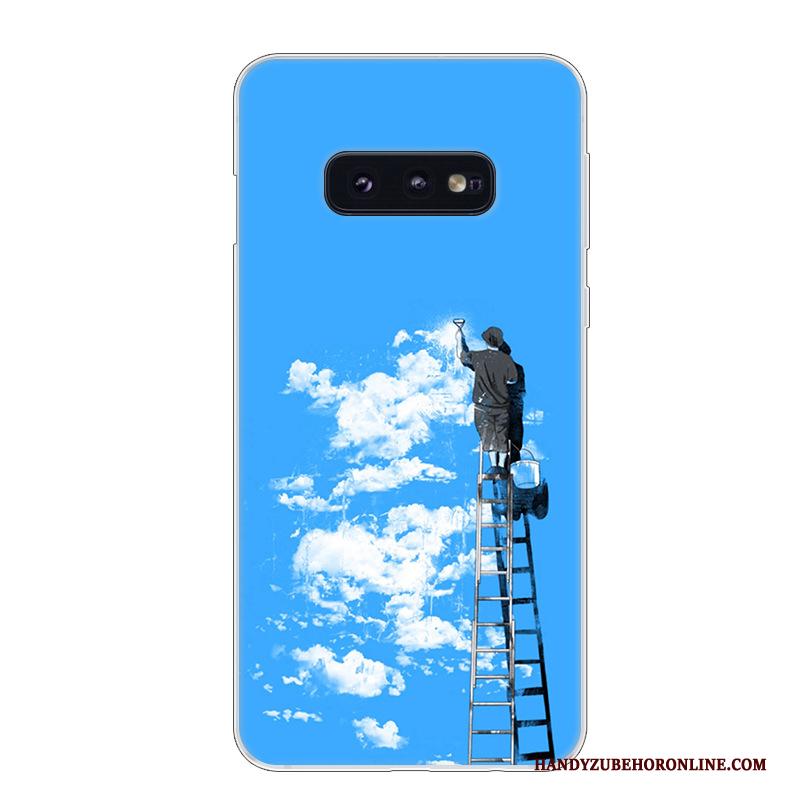 Samsung Galaxy S10e Anti-fall Ster Hoesje Telefoon Kunst Bescherming Trend Wit