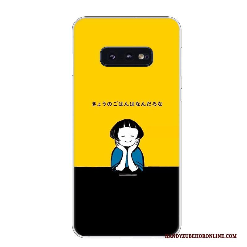 Samsung Galaxy S10e Anti-fall Ster Hoesje Telefoon Kunst Bescherming Trend Wit