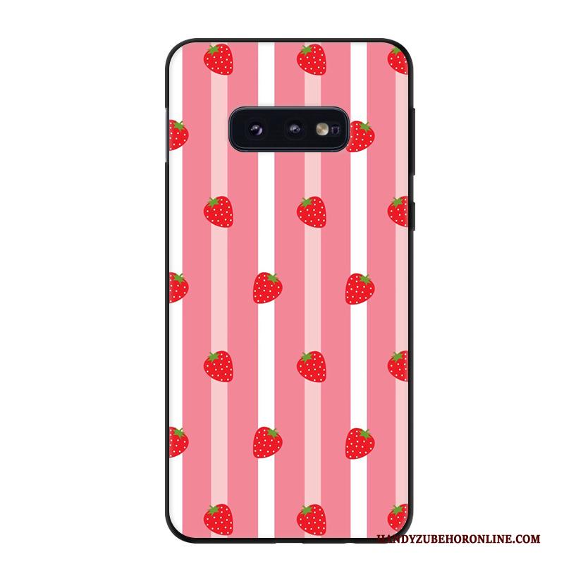 Samsung Galaxy S10e Bescherming Kunst Blauw Spotprent Hoesje Telefoon Trend Ster