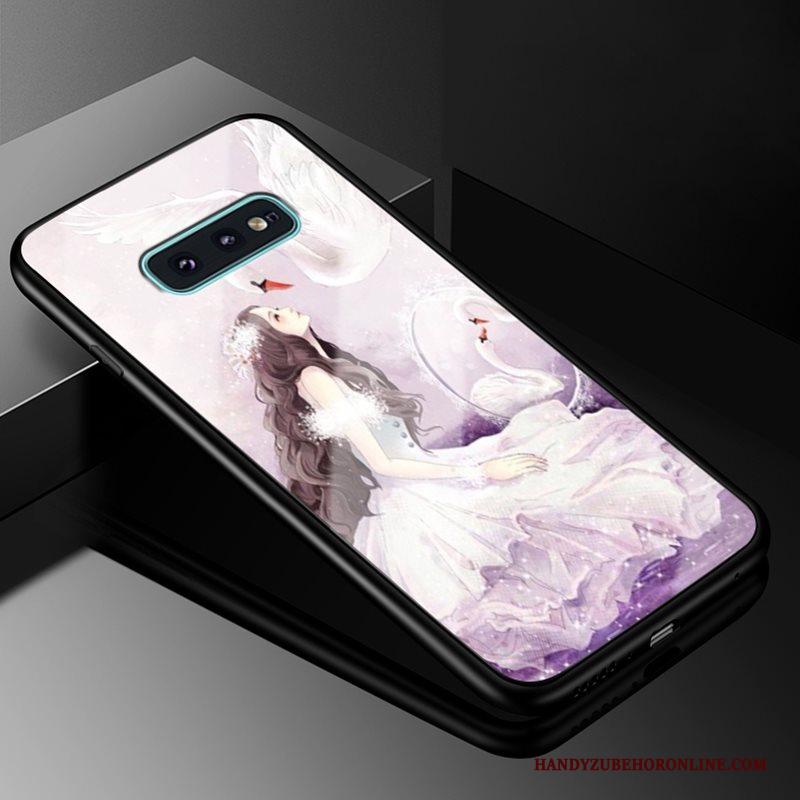 Samsung Galaxy S10e Glas Ster Nieuw Hoesje Telefoon Hard All Inclusive Purper