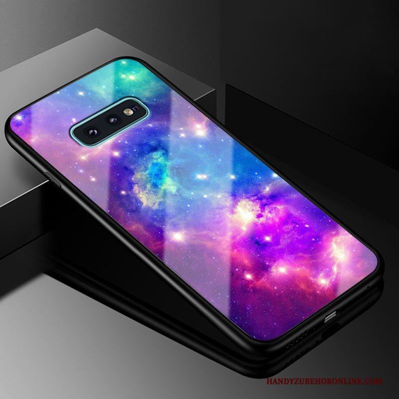 Samsung Galaxy S10e Glas Ster Nieuw Hoesje Telefoon Hard All Inclusive Purper