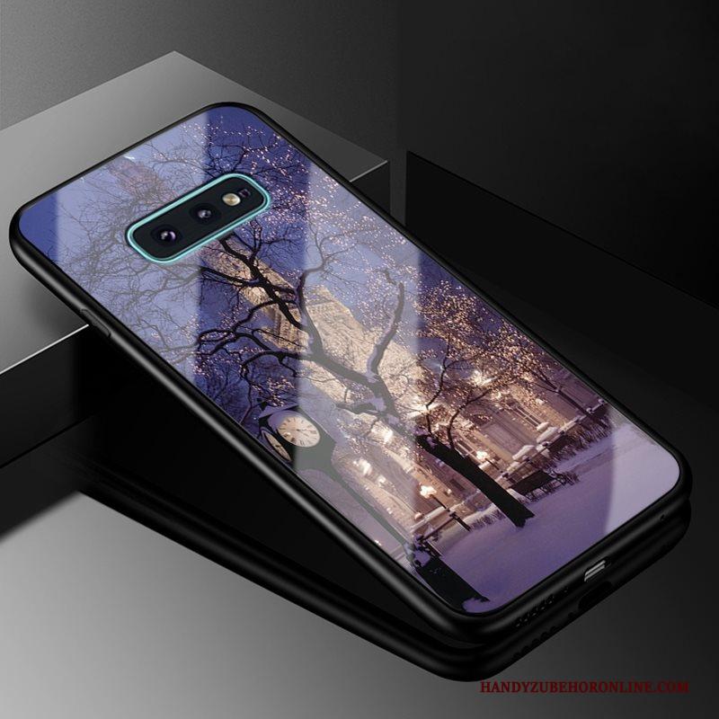 Samsung Galaxy S10e Glas Ster Nieuw Hoesje Telefoon Hard All Inclusive Purper