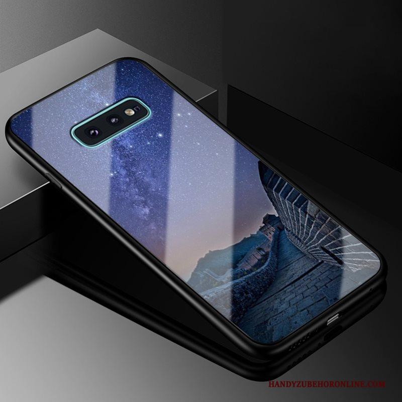 Samsung Galaxy S10e Glas Ster Nieuw Hoesje Telefoon Hard All Inclusive Purper