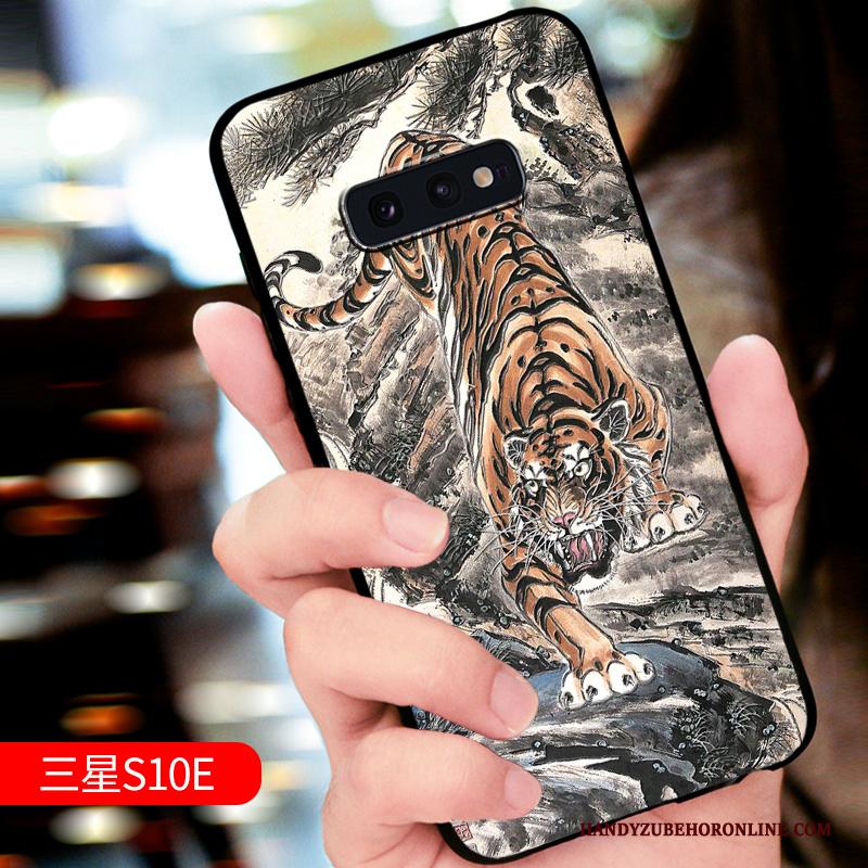 Samsung Galaxy S10e Hoes Hoesje Telefoon Ster High End Pas Blauw Zacht