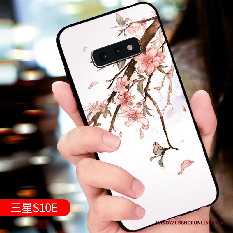 Samsung Galaxy S10e Hoesje Groen Anti-fall Nieuw Dun Bescherming Schrobben Hoes