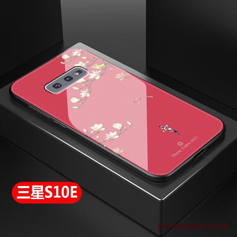 Samsung Galaxy S10e Hoesje Kunst Siliconen Eenvoudige Ster Mini Glas All Inclusive