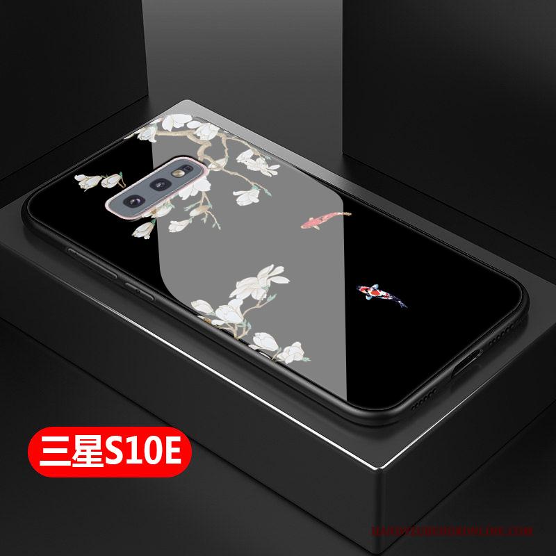 Samsung Galaxy S10e Hoesje Kunst Siliconen Eenvoudige Ster Mini Glas All Inclusive