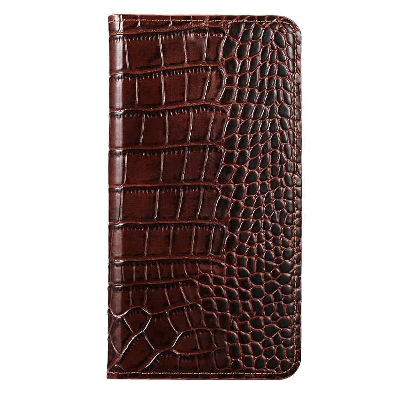 Samsung Galaxy S10e Hoesje Leren Etui Patroon Krokodil Bescherming All Inclusive Hoes Ster