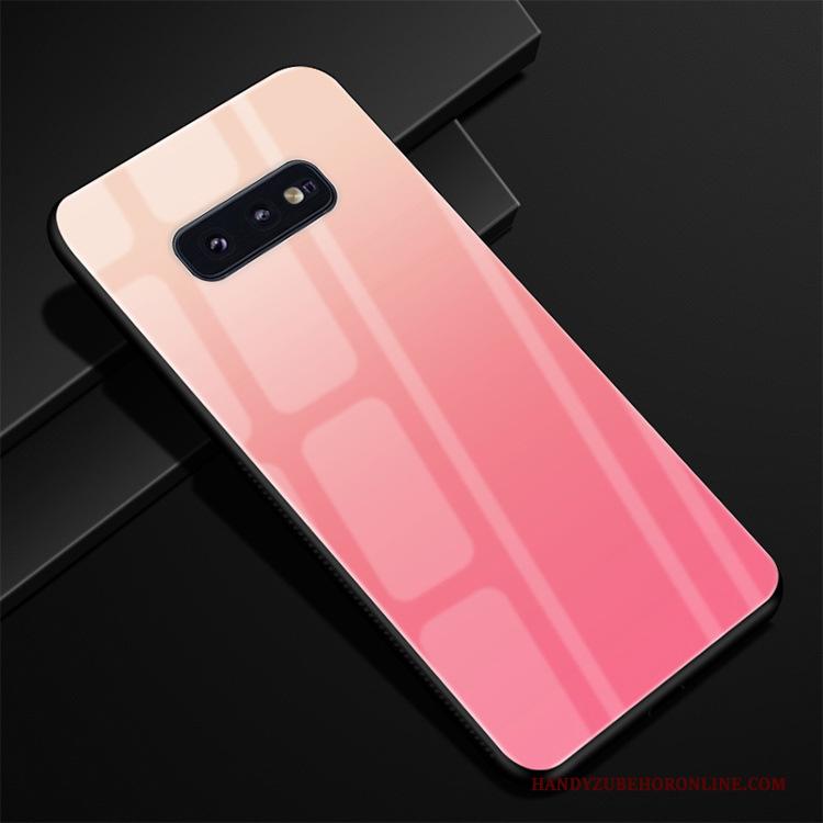 Samsung Galaxy S10e Hoesje Ster Verloop Glas Pas Purper Bescherming Hoes