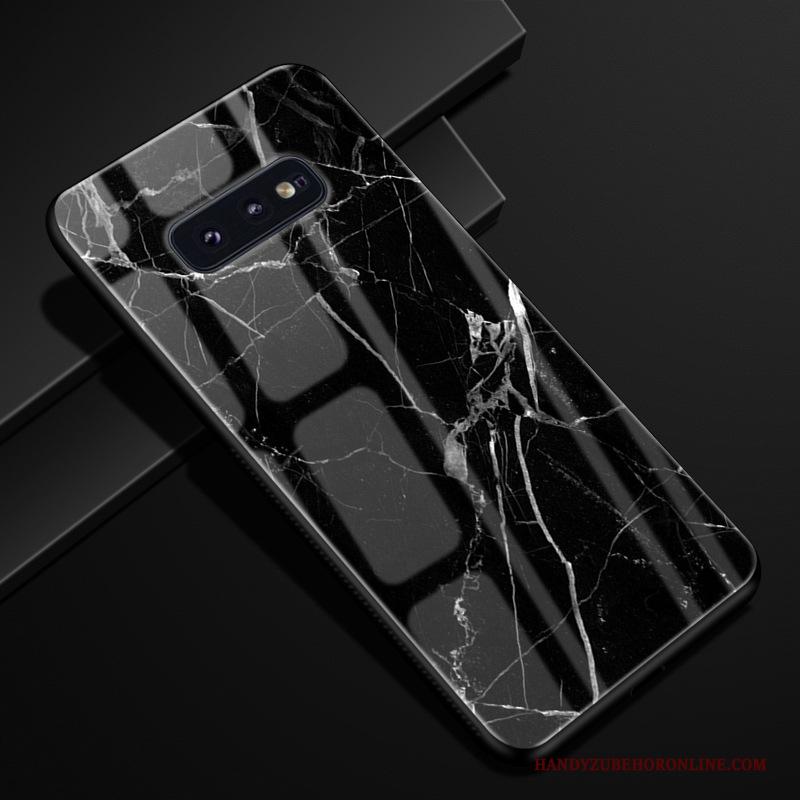 Samsung Galaxy S10e Hoesje Ster Verloop Glas Pas Purper Bescherming Hoes