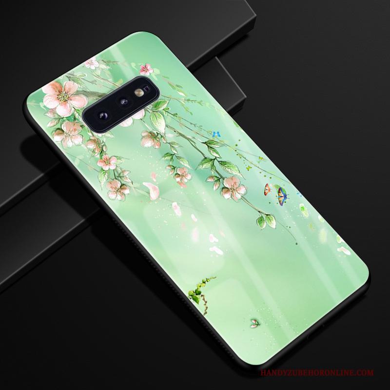 Samsung Galaxy S10e Hoesje Telefoon Spiegel Ster Bescherming Anti-fall Glas Roze