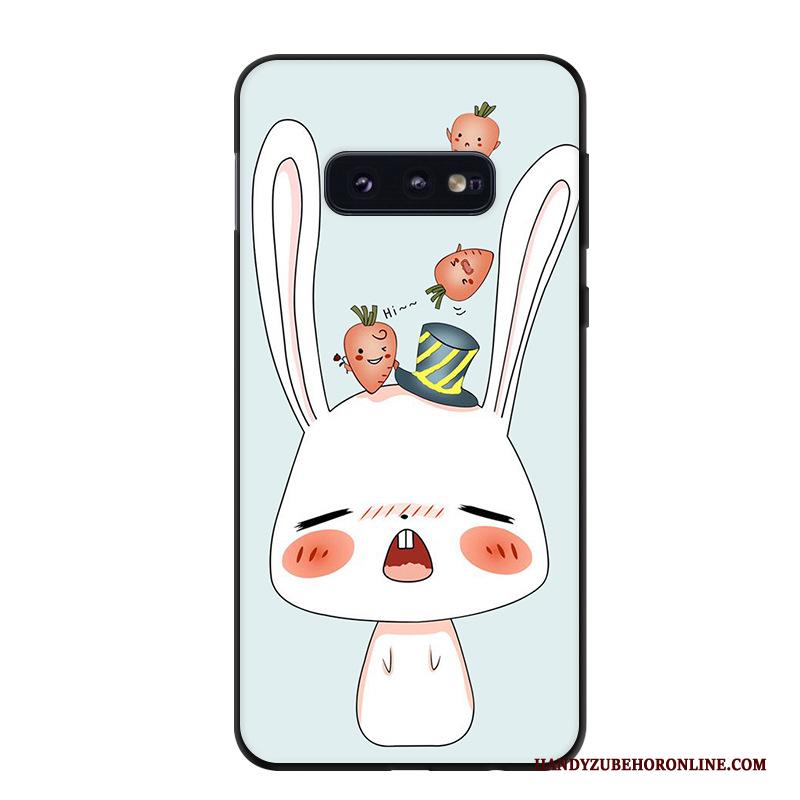 Samsung Galaxy S10e Hoesje Vintage Persoonlijk Trend Schrobben Ster Rood Bescherming